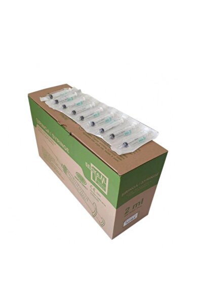 Genel Markalar Tek Kullanımlık 2 ml Steril Enjektör 21g X 16mm - 350 Adet Paket