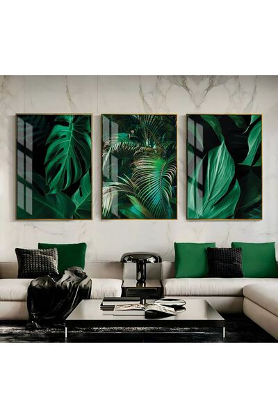 Harika bir ev ΥΠΕΡΑΣΤΗ | ΣΥΝΔΥΑΣΜΟΣ ΦΥΛΛΩΝ ΠΡΑΣΙΝΟΥ ΧΡΩΜΑΤΟΣ 003 | ΓΥΑΛΙΝΟ ΤΡ...