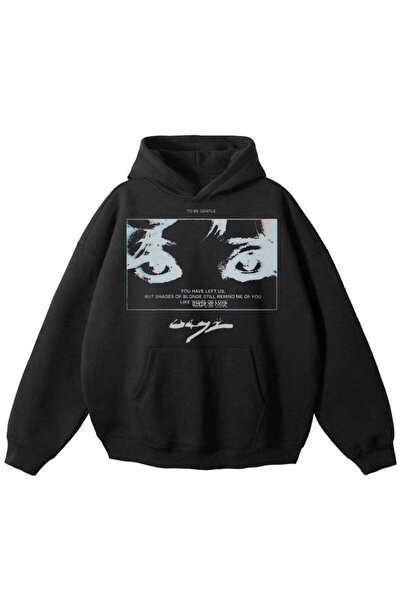 MAYDAY CULTURE Μαύρο φούτερ Unisex από τρεις κλωστές - Loose Fit