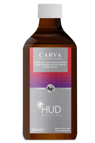 Hud MultivaCarva- 250mlFood, Hawthorn, Grape Seed, Vein Herb and Flax Seed Supplement