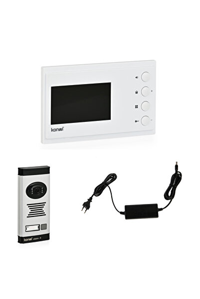 konwi intercom Görüntülü Diafon Seti Villa tipi Konwi vspro Monitör Kameralı Zil Paneli 40w Güç Kaynağı