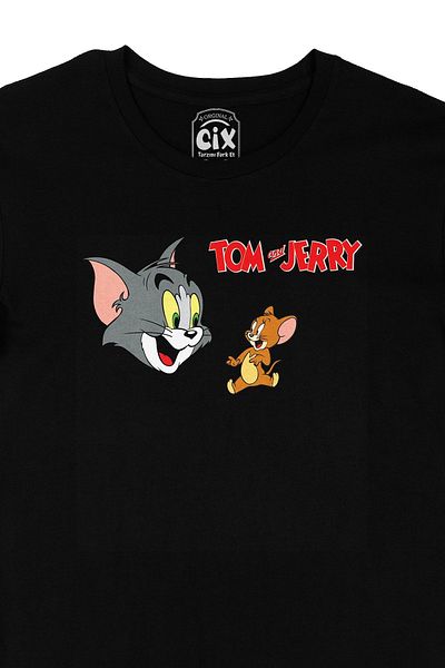 Cix Μαύρο μπλουζάκι Tom And Jerry Friend
