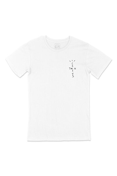 Cix Tricou alb cu logo-ul Jack Cactus Pocket