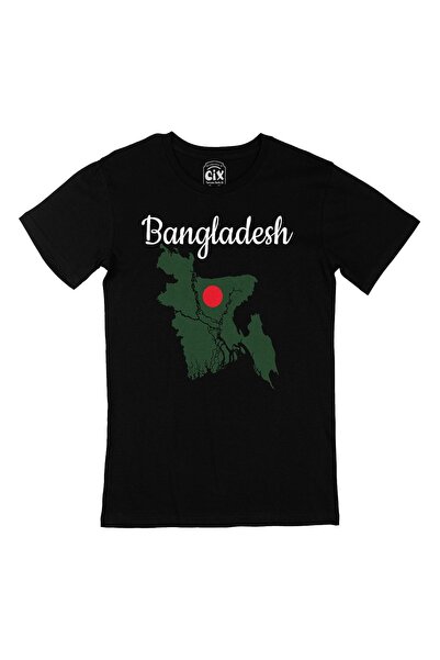 Cix Crna majica sa mapom i zastavom Bangladeša