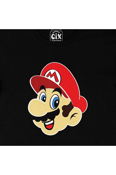 Cix Черна тениска Super Mario