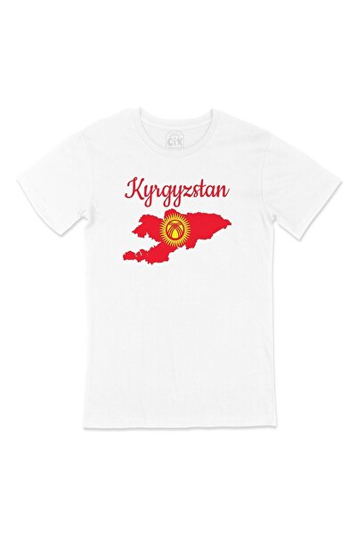 Cix Majica sa mapom i zastavom Kirgistan-a