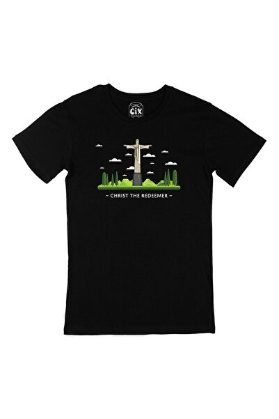 Cix Tricou negru Isus Salvator