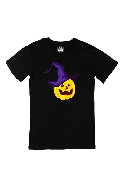 Cix تي شيرت يقطين الهالوين باللون الأسود