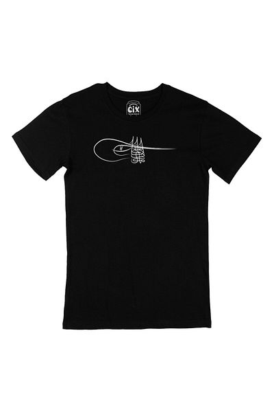 Cix Μαύρο T-Shirt Fatih Sultan Mehmet Tuğralı