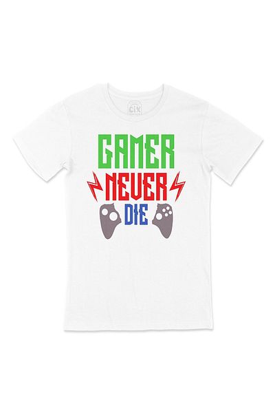 Cix Tricou roșu Gamer Never Die