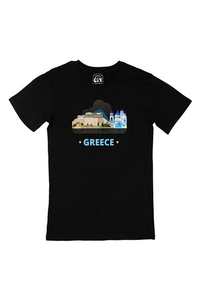 Cix Tricou negru Grecia