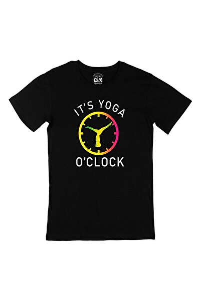 Cix Tricou negru Yoga Time