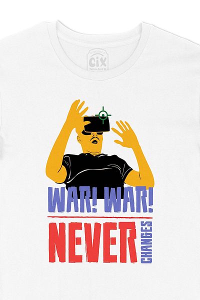 Cix Tricou Roșu WarNever Schimbă