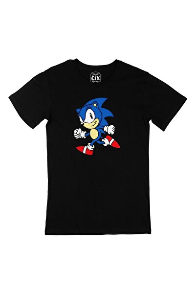 Cix تي شيرت سوبر سونيك باللون الأسود