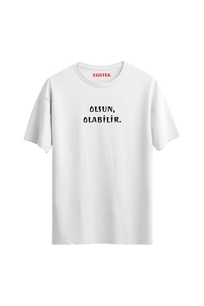 Açık Garaj Unisex "Olsun, You Can." Printed Regular T-Shirt