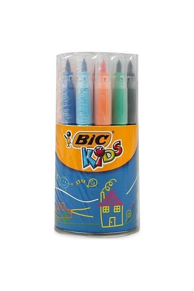 Bic 18 Color Vısaquarelle Brush Tip Felted Pen