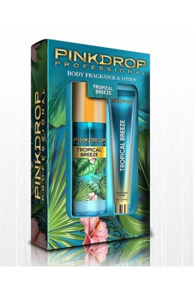 PİNKDROP Tropical Breeze 200ml Vücut Spreyi 50ml Vücut Losyonu Hediyeli