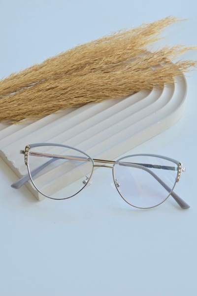 FASHION POOL Leopard Patterned Zeok Glasses - Blue Block