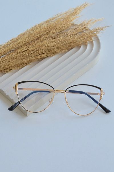 FASHION POOL Leopard Patterned Zeok Glasses - Blue Block