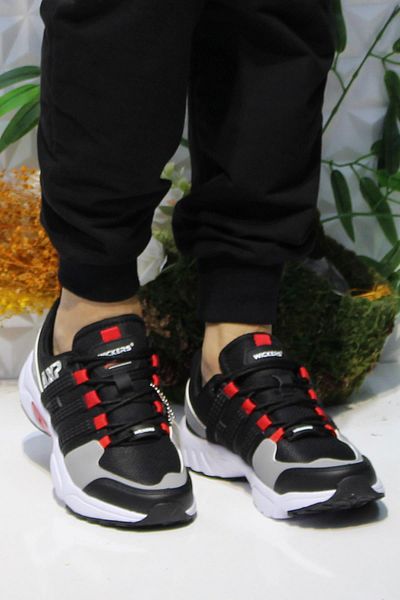 fort Wks 2393 Black Red Men's Outdoor Shoes - Comfortable Design