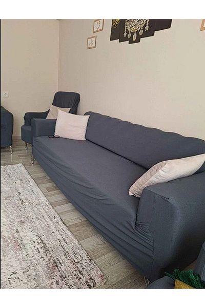 Faiend Anthracite Balpete - 3+3+1+1 Σετ ελαστικού καναπέ και καλύμματος καθίσματος