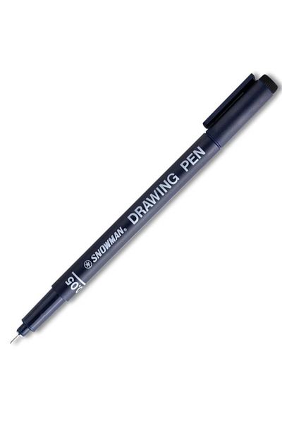 Snowman Black Technical Drawing Pen - 0.05 Mm, Ft700 - Pack of 12