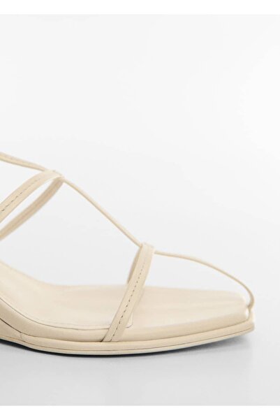 MANGO Woman Sandalen mit Riemen aus Leder