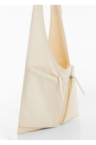 MANGO Woman Denim Pocket Bag
