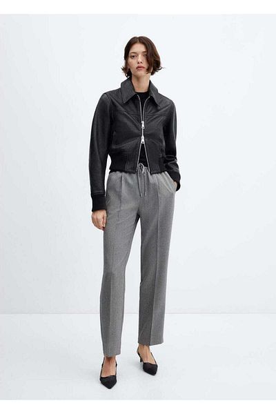 MANGO Woman Draped Jogger Pants