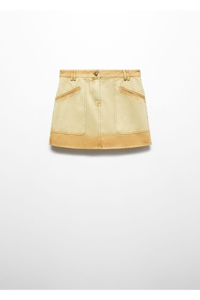 MANGO Woman Denim mini etek