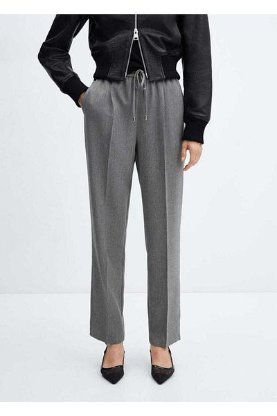 MANGO Woman Draped Jogger Pants