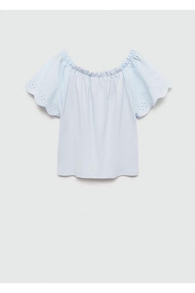 MANGO Kids Tricou Albastru Pentru Copii