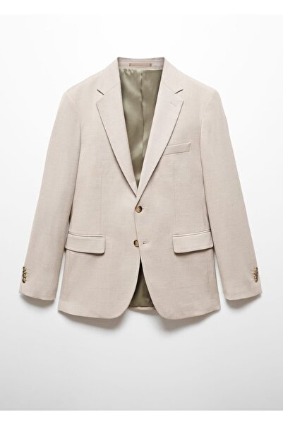 MANGO Man Μπουφάν blazer με λεπτή εφαρμογή από ελαστικό ύφασμα