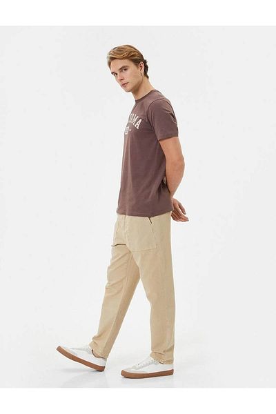 Koton Beige Herren-Jogginghose – 4sam40075hw