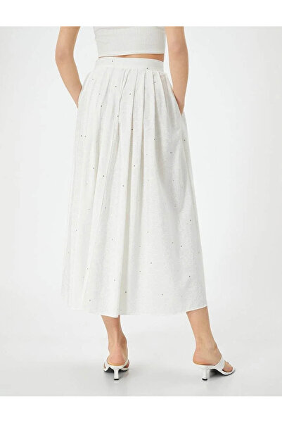 Koton Ecru Women's Skirt - 4sak70114ew Model
