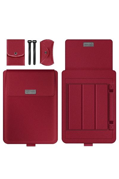 TEKNETSTORE Macbook Pro Air 13 M1-m2 2020/2022 Leather Magnet Bag - A2179-a2337-a2338-a2251-a2159-a1989-a1708 Models