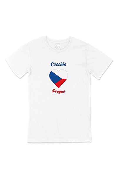 Cix Prag, Češka Republika, majica sa zastavom u obliku srca