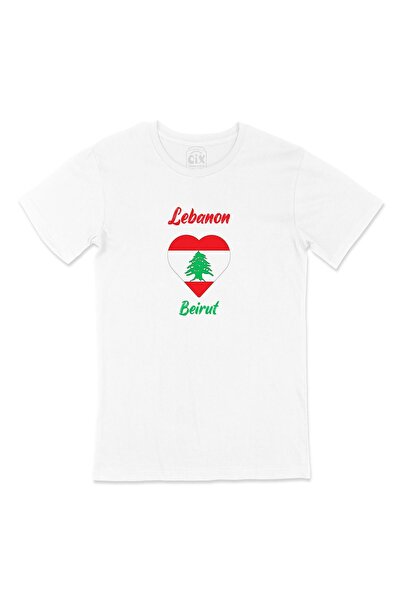 Cix Drapelul Beirutului Liban - Tricou Heart