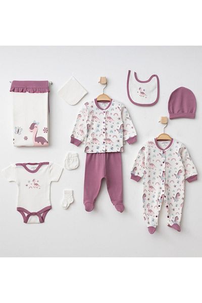 Aziz Bebe 10-Piece Baby Hospital Exit Bodysuit Set010311