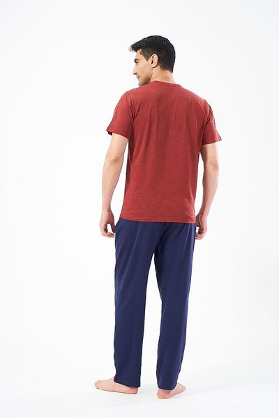 PJS 22319 بدلة بيجامة ثلاثية للرجال