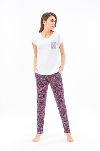 PJS 22208 Women's Patterned Pajama Set