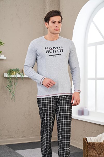 PJS 23712 Erkek Baskılı Pijama Takım