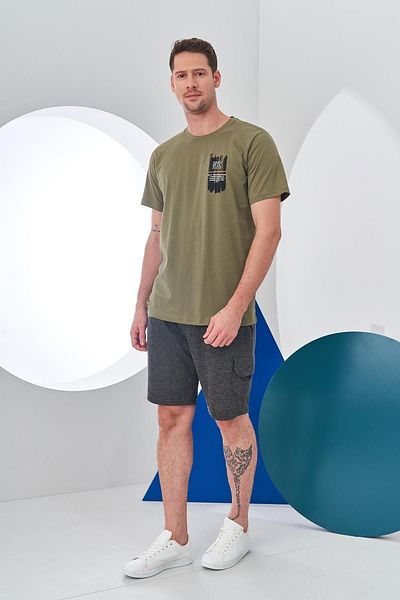PJS 24301 Men's Sports Shorts Set