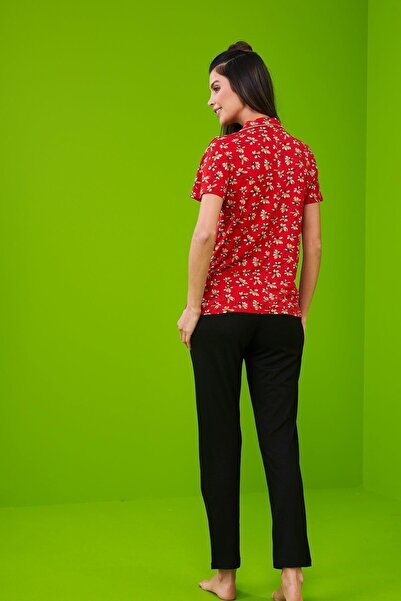 PJS 23230 Set de pijamale cu modele pentru femei