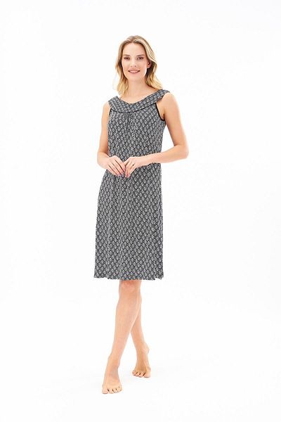 PJS Women's Patterned Nightgown