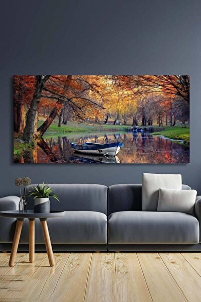 Şehzat Manzara Kayık-kanvas Tablo Salon Oturma Yatak Odası Ofis Antre Cafe Için Duvar Dekoru