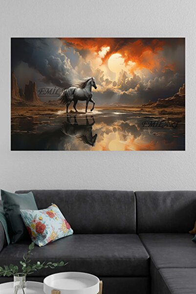 AT Running Gallop ABSTRACT Custom Design HD quality Canvas Painting/ Home Office Add Elegance