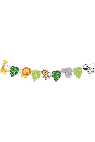 Parti dolabı Safari Themed Banner Wall Decor Ornament