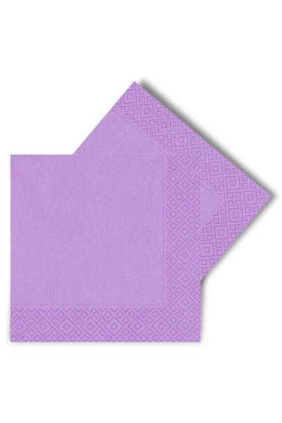 Paparti Purple 16-Piece Solid Color Party Napkin