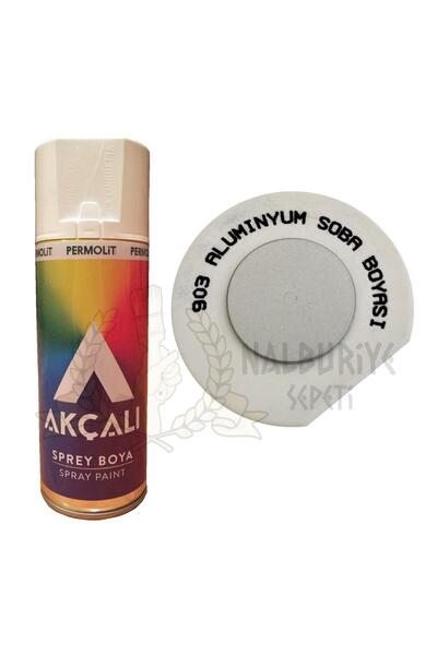 Akçalı Akçalı Akrilik Sprey Boya ALÜMİNYUM GRİ SOBA BOYASI 400 ml - 903